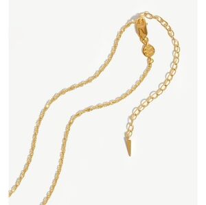 Missoma 18k Gold Plated 925 Silver Choker Chain 15" New